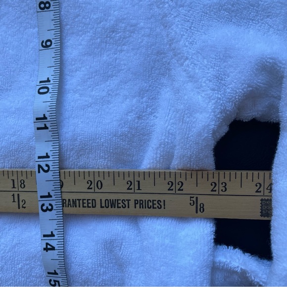 Crate&Barrel White Plush Bathrobe - Picture 4 of 7
